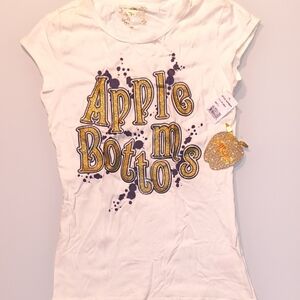 Apple Bottoms Kids T-Shirt with Gold and Purple Design